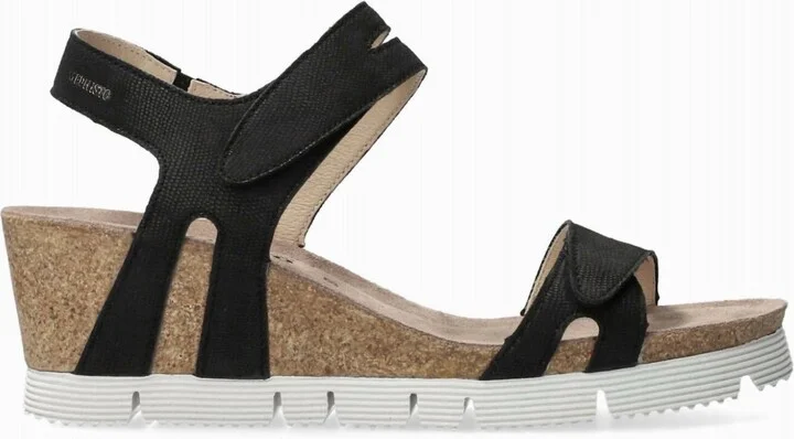 Emelia Wedge Sandal In Black