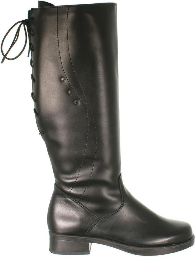Emelyne Womens Pull On Block Heel Mid-Calf Boots