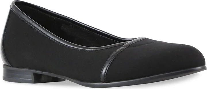 BLACK FABRIC/ LEATHER COMBO