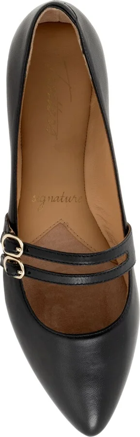 Emerald Pointed Toe Mary Jane Flat - Image 5