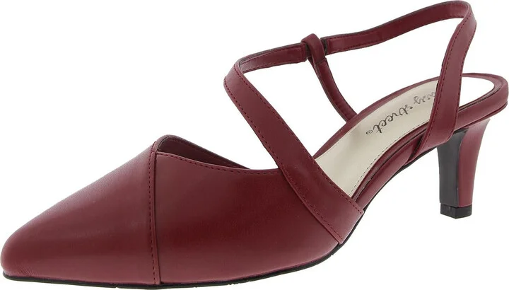 Emerald Womens Strappy Man Made Slingback Heels