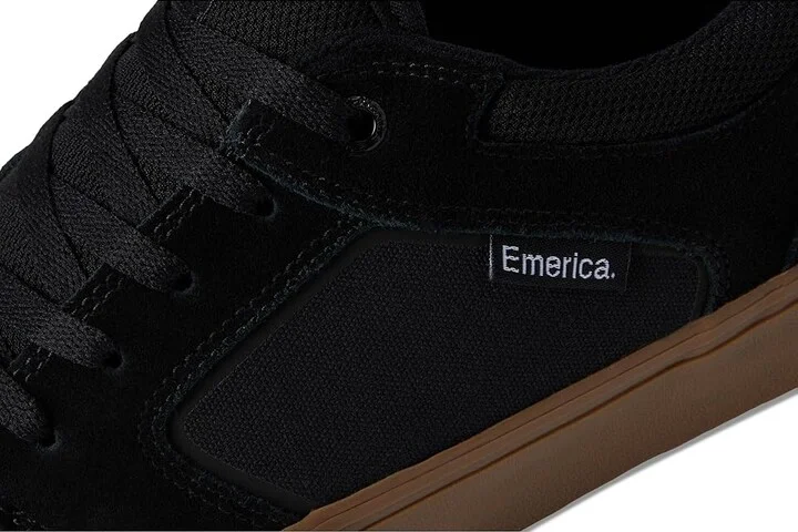 Emerica Cadence Men's Skate Shoes Black/Gum : 9 D - Medium, Canvas/Suede - Image 7