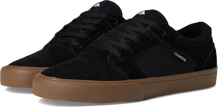Emerica Cadence Men's Skate Shoes Black/Gum : 9 D - Medium, Canvas/Suede
