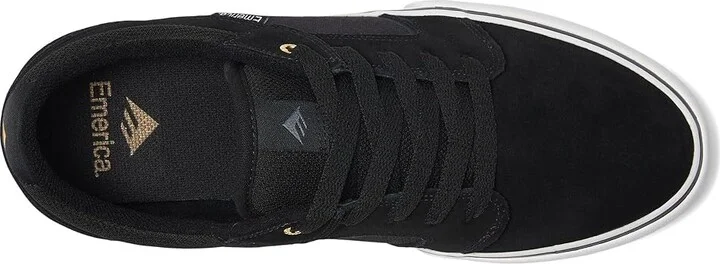 Emerica Cadence Men's Skate Shoes Black/White/Gold : 10 D - Medium, Canvas/Suede - Image 2