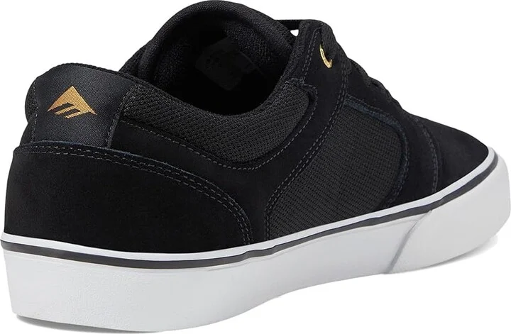 Emerica Cadence Men's Skate Shoes Black/White/Gold : 10 D - Medium, Canvas/Suede - Image 4