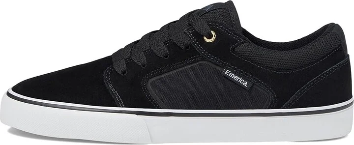 Emerica Cadence Men's Skate Shoes Black/White/Gold : 10 D - Medium, Canvas/Suede - Image 6