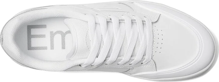 Emerica Heritic Men's Skate Shoes White : 9.5 D - Medium, Suede - Image 2