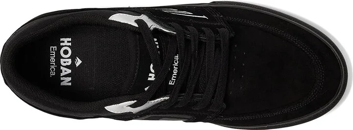 Emerica Hoban Men's Shoes Black/Black/White : 6 D - Medium, Leather - Image 2