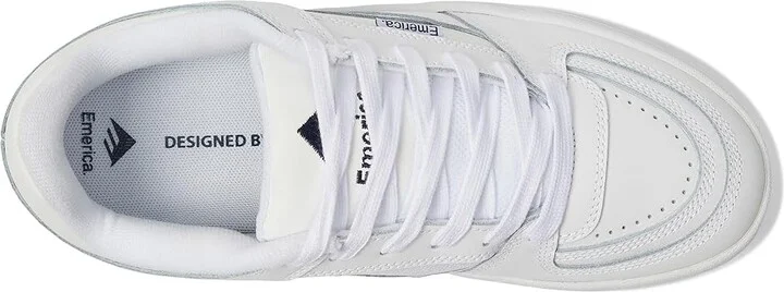 Emerica Mute Men's Shoes White : 9.5 D - Medium, Leather - Image 2