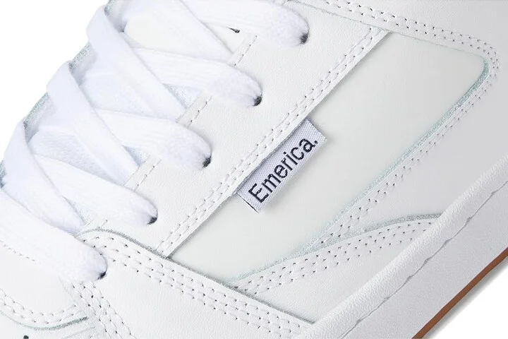 Emerica Mute Men's Shoes White : 9.5 D - Medium, Leather - Image 7
