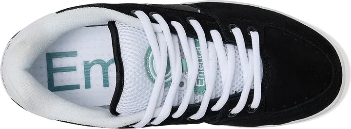 Emerica OG-1 Men's Shoes Black/White/Green : 9 D - Medium, Mesh/Suede - Image 2