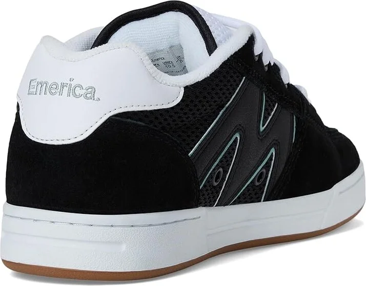Emerica OG-1 Men's Shoes Black/White/Green : 9 D - Medium, Mesh/Suede - Image 4