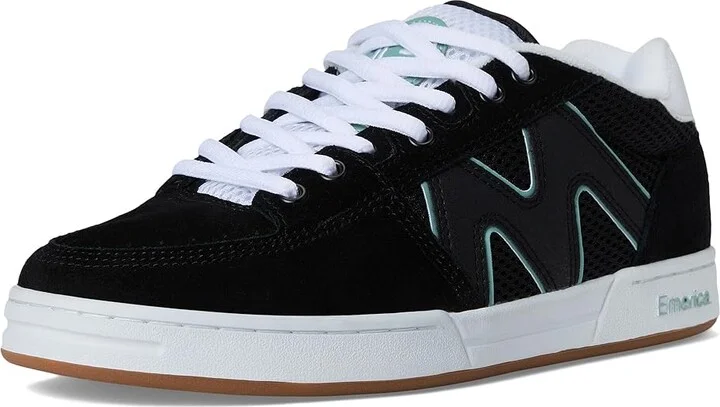 Emerica OG-1 Men's Shoes Black/White/Green : 9 D - Medium, Mesh/Suede - Image 5