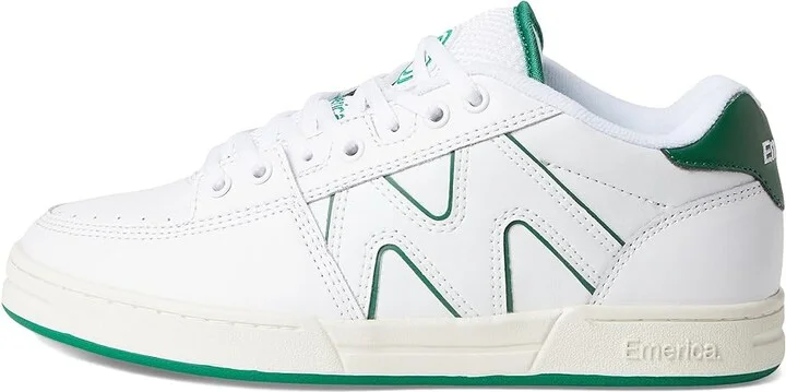 Emerica OG-1 Men's Shoes White/Green : 10 D - Medium, Mesh/Suede - Image 6