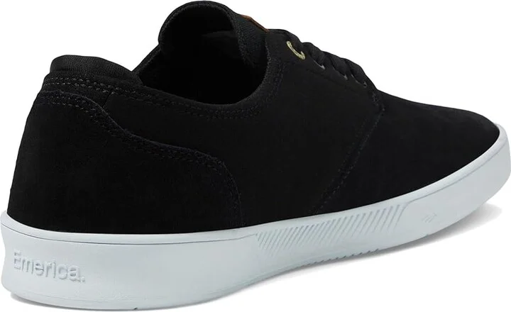 Emerica Romero Laced Men's Shoes Black/White : 5.5 D - Medium, Canvas/Rubber/Suede - Image 4