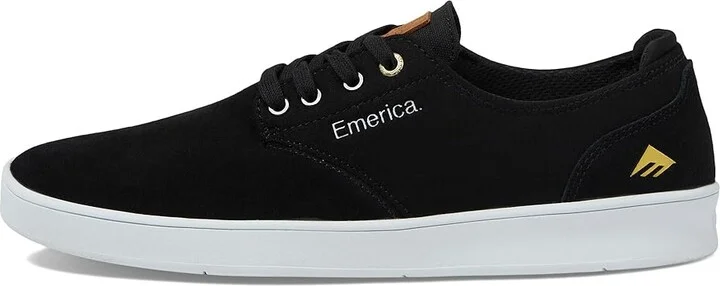 Emerica Romero Laced Men's Shoes Black/White : 5.5 D - Medium, Canvas/Rubber/Suede - Image 6