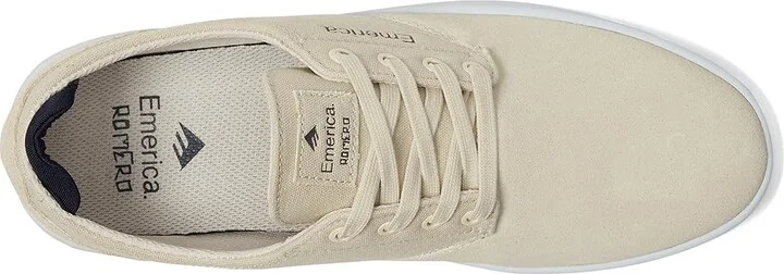 Emerica Romero Laced Men's Shoes Tan/Navy : 9.5 D - Medium, Canvas/Rubber/Suede - Image 2
