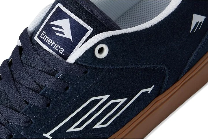 Emerica The Low Vulc Men's Shoes Navy/Gum : 9.5 D - Medium, Suede/Textile - Image 7
