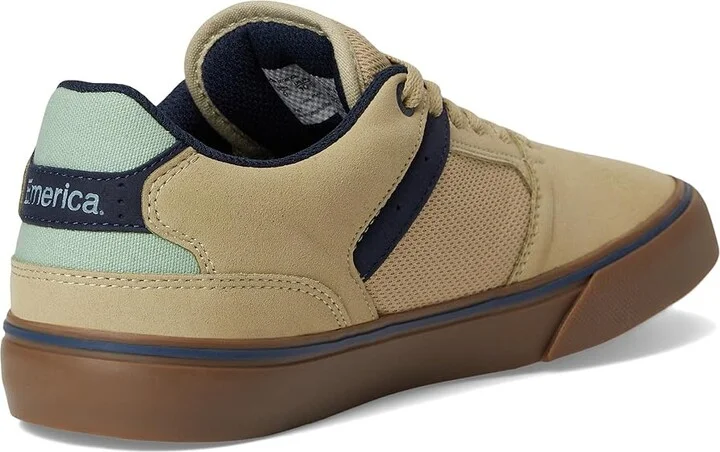 Emerica The Low Vulc Men's Shoes Tan/Blue/Green : 10.5 D - Medium, Suede/Textile - Image 4