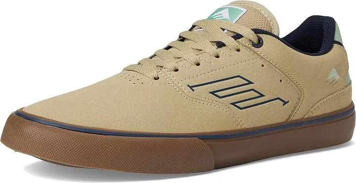 Emerica The Low Vulc Men's Shoes Tan/Blue/Green : 10.5 D - Medium, Suede/Textile - Image 5