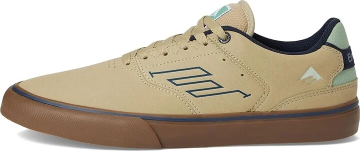 Emerica The Low Vulc Men's Shoes Tan/Blue/Green : 10.5 D - Medium, Suede/Textile - Image 6
