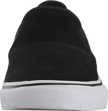 Emerica Wino G6 Slip-On Men's Skate Shoes Black/White/Gold : 10 D - Medium, Suede/Canvas - Image 6