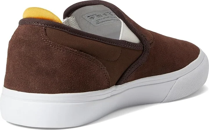 Emerica Wino G6 Slip-On Men's Skate Shoes Brown/Tan : 12 D - Medium, Suede/Canvas - Image 4