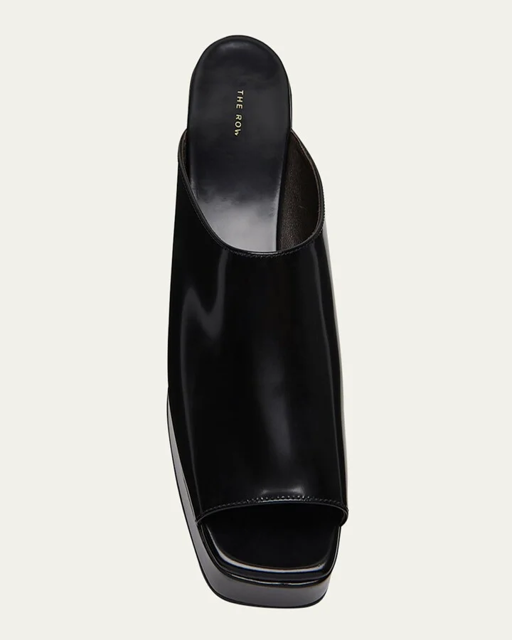 Emi Flatform Leather Sandals - Image 2