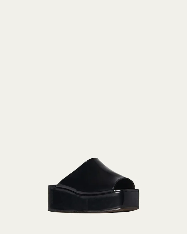 Emi Flatform Leather Sandals - Image 3
