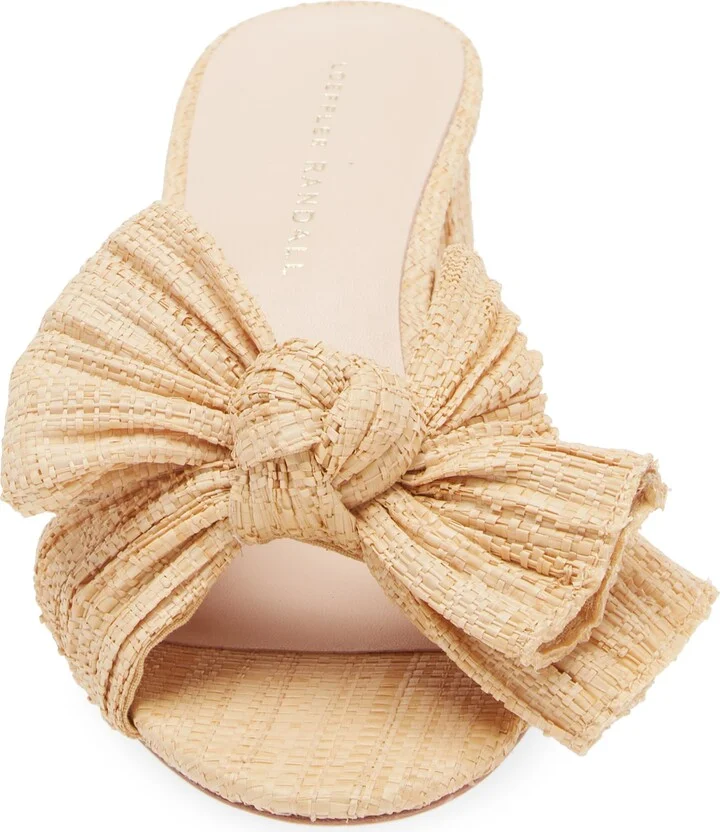 Emilia Knot Raffia Slide Sandal - Image 5