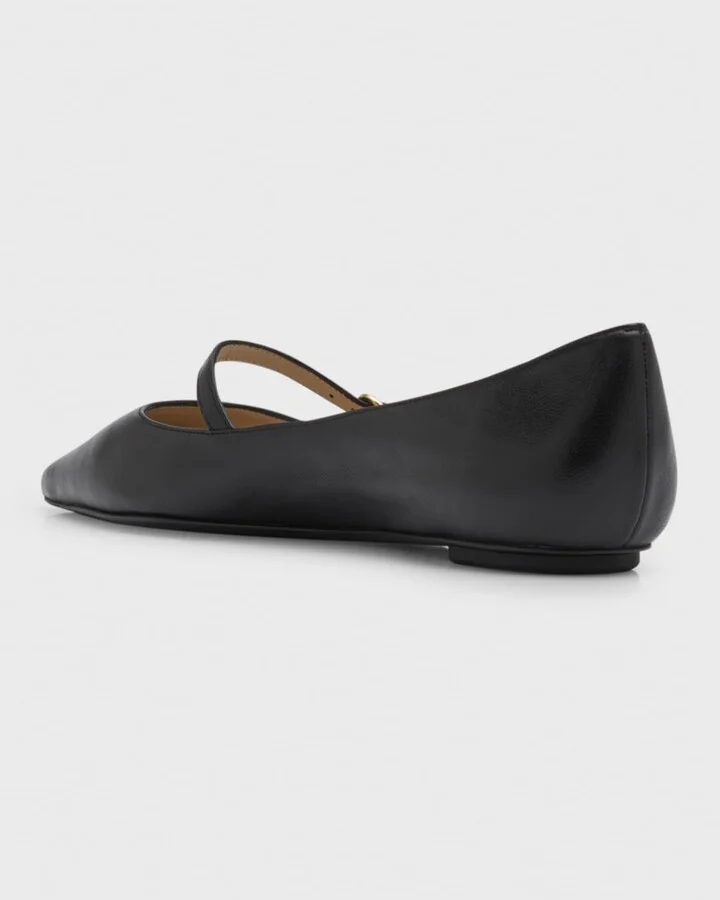 Emilia Leather Mary Jane Ballerina Flats - Image 2