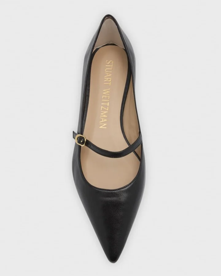 Emilia Leather Mary Jane Ballerina Flats - Image 4