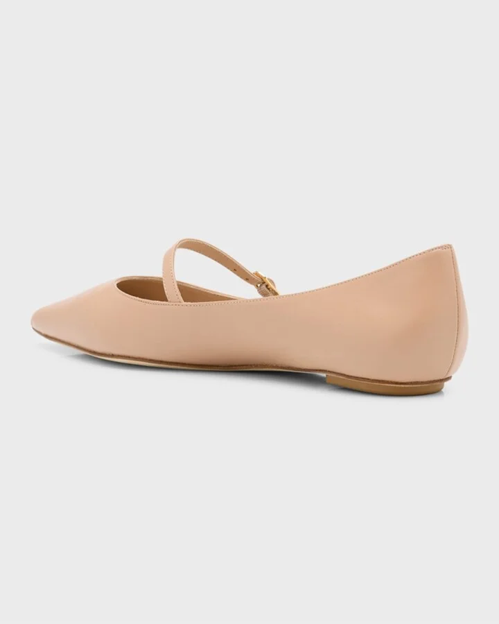 Emilia Leather Mary Jane Ballerina Flats - Image 10