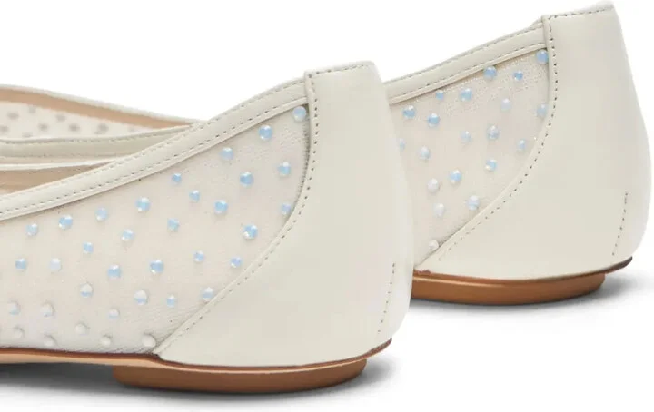 Emilia mesh crystal-embelished ballerina shoes - Image 5