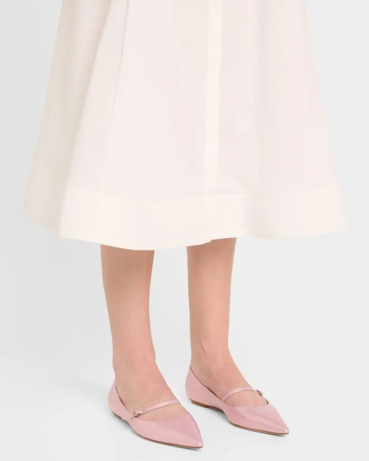 Emilia Metallic Mary Jane Ballerina Flats - Image 11