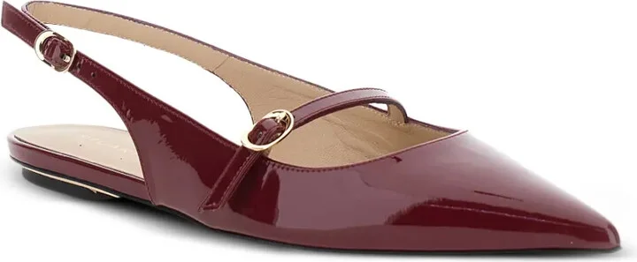Emilia patent leather slingback flat pumps - Image 2