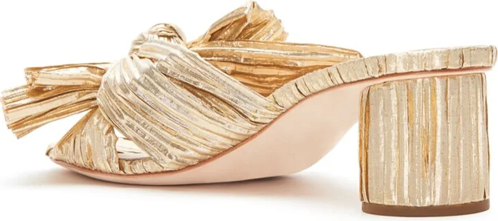 Emilia Pleated Knot Slide Sandals - Image 2