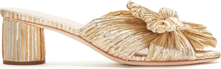 Emilia Pleated Knot Slide Sandals - Image 3