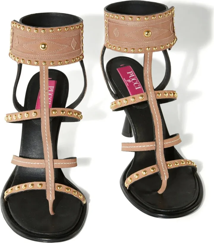 Emilia stud-embellished sandals - Image 5