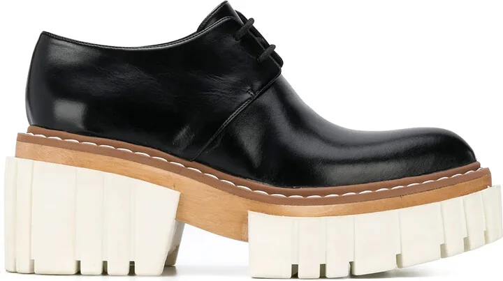 Emilie lace-up platform shoes