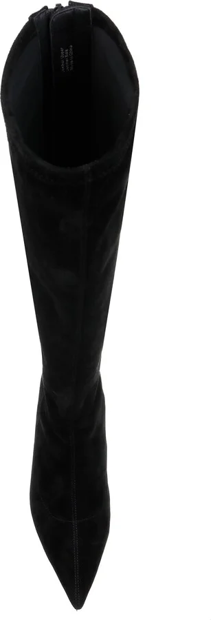 Emilie Pointed Toe Kitten Heel Knee High Boot - Image 5