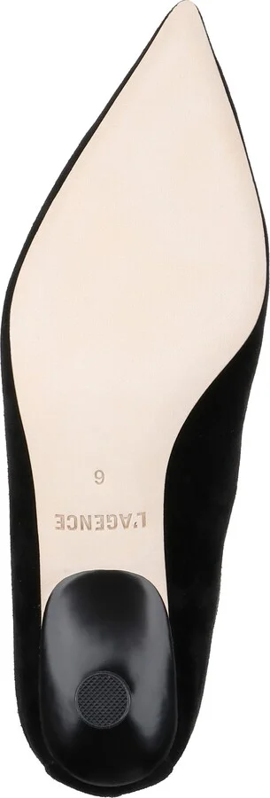Emilie Pointed Toe Kitten Heel Knee High Boot - Image 6