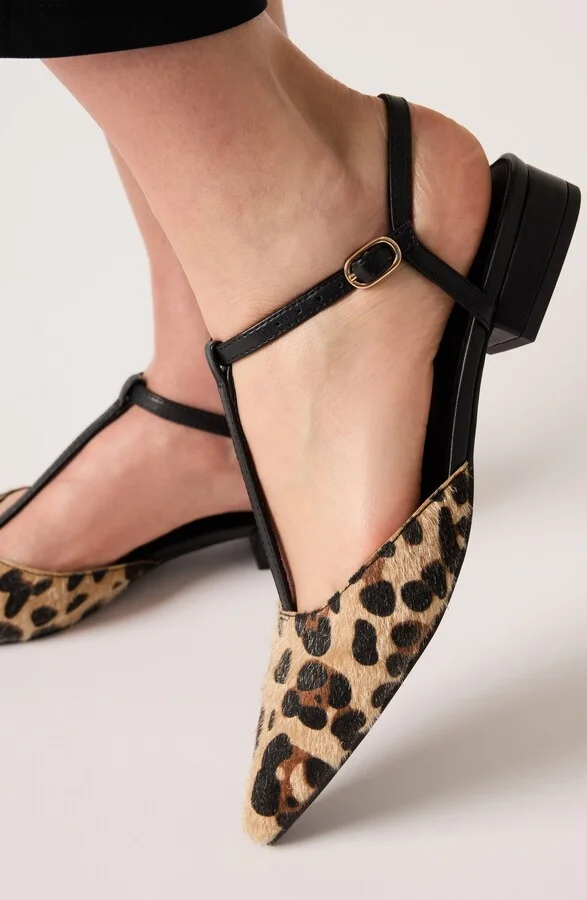 Emily Ankle Strap Pointed Toe Flat - Image 8