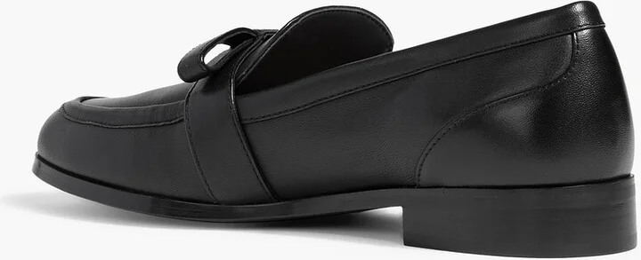Emma bow-detailed leather loafers - Image 3