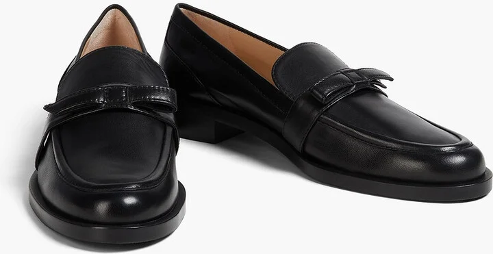 Emma bow-detailed leather loafers - Image 2