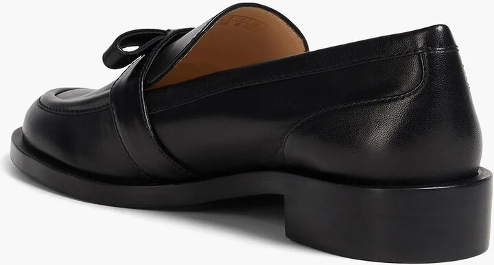 Emma bow-detailed leather loafers - Image 3