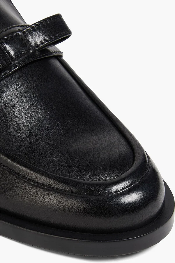 Emma bow-detailed leather loafers - Image 4