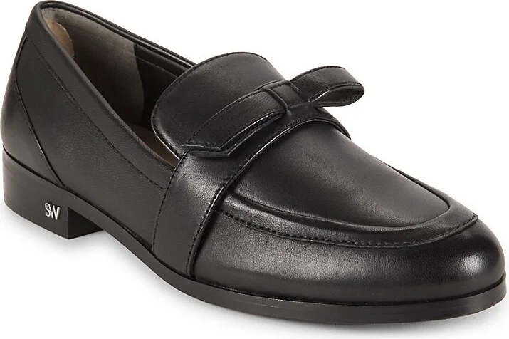 Emma Bow Leather Loafers - Image 2
