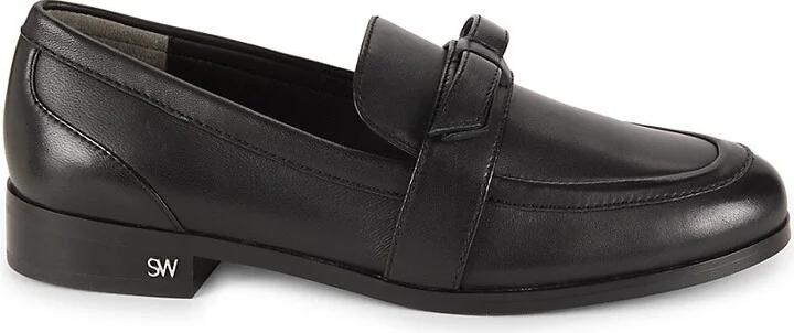 Emma Bow Leather Loafers