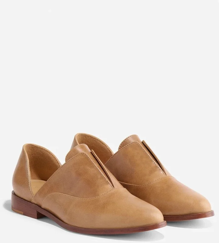 Emma d'Orsay Oxford 2.0 Flat Women's US 10 Almond Leather Slip On KHD1982